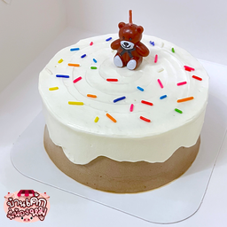 เค้กช็อกโกเทียนน้องหมี