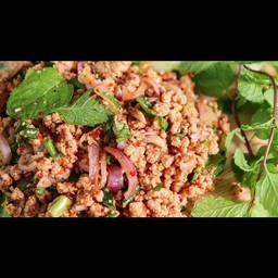 ก้อยคั่วหมูสุก