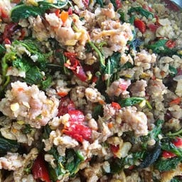 กะเพราหมูสับ [กับข้าว]