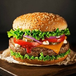Beef Burger เบอร์เกอร์เนื้อ