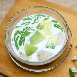 ลอดช่อง-แตงไทย-เผือกนึ่ง (น้ำกะทิ)