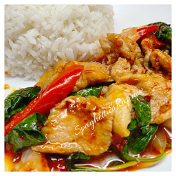 หมูหมัก ผัดพริกเผา