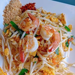 ผัดไทยกุ้งสด