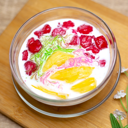 ซาหริ่ม-ทับทิมกรอบ-ขนุน (น้ำกะทิ)