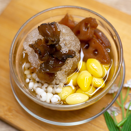 ลูกเดือย-แปะก๊วย-รากบัวเชื่อม (น้ำลำไย)