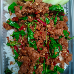 กระเพราเนื้อสับ