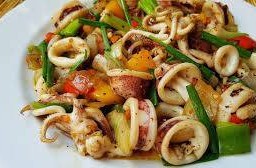 หมึกผัดขี้เมา