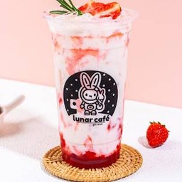 นมสตอเบอรี่ เย็น