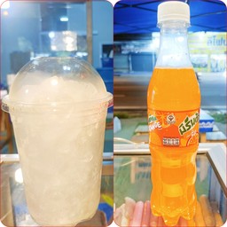 ชุดน้ำส้มแฟนต้า/มิรินด้า+น้ำแข็งแก้ว 30 oz.