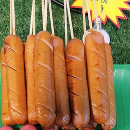 ฮอทดอกหนังกรอบหมู