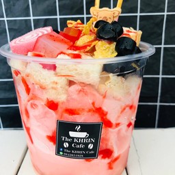 ปังเย็นนมสดสตรอว์เบอร์รี่