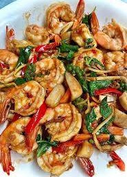 กุ้งผัดขี้เมา