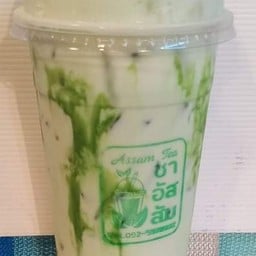 นมหมีชาเขียว Bear Milk Green Tea 绿茶熊奶
