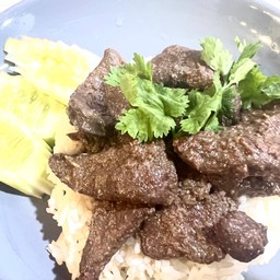 ข้าวตับวัวทอด