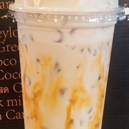 นมหมีชาไทย 22oz Thai Tea Bear Milk 22oz 熊奶泰国茶