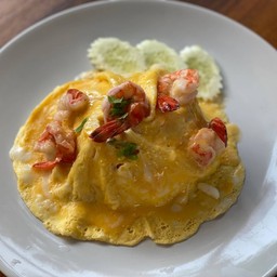 ข้าวไข่ลาวากุ้ง