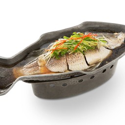 ปลากะพงนึ่งซีอิ๊ว