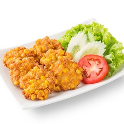 ทอดมันข้าวโพดกุ้งสับ