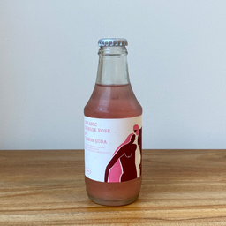 Rose & lemon soda bottle
