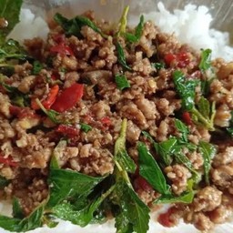 ข้าวกระเพราหมูสับ