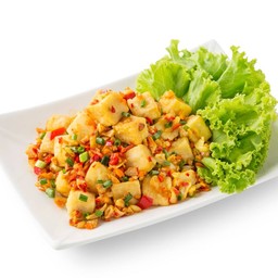 เต้าหู้ผัดพริกกระเทียม