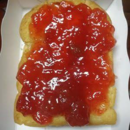 ขนมปังปิ้ง แยมสตอเบอร์รี่  1 แผ่น