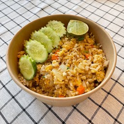 ข้าวผัดไข่ (มังสวิรัติ)