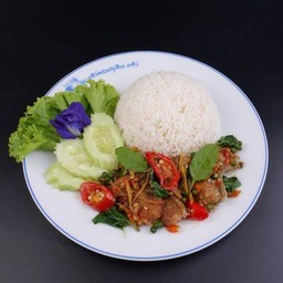 ผัดฉ่า ราดข้าว