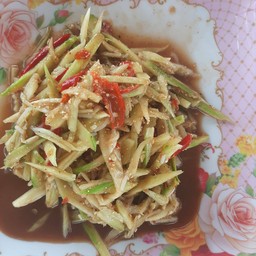 ตำมะมวงปู  (ไม่ใสปลาร้า)