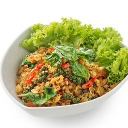 ปลาดุกฟูขี้เมากะเพรากรอบ