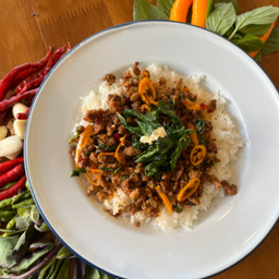 กะเพราหมูสับภาคใต้