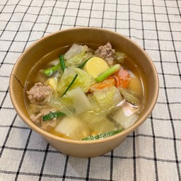 แกงจืดเต้าหู้หมูสับ
