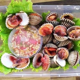 หอยแครงลวก