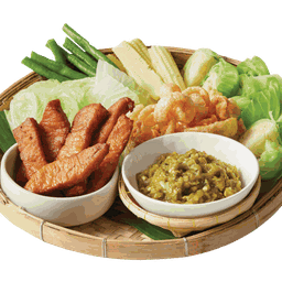น้ำพริกหนุ่มหมูทอด