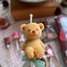 Yellow Bear Candle