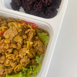 SC20 Rice + Southern Stir-Fried Chicken Breast With Yellow Curry Paste