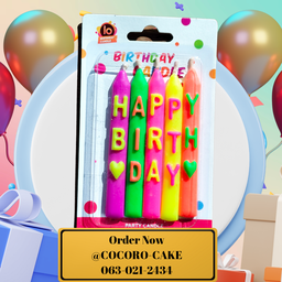 เทียน วันเกิด เทียนป้าย 03