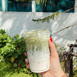 มัทฉะลาเต้ (เย็น)