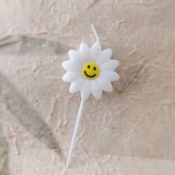 เทียนดอกเดซี่ - สีขาว