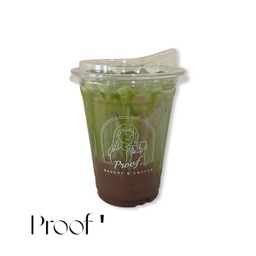 Cocoa matcha latte