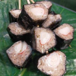 ไก่จ้อสอดไส้ปูอัดพันสาหร่าย