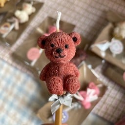 Brown Bear Candle
