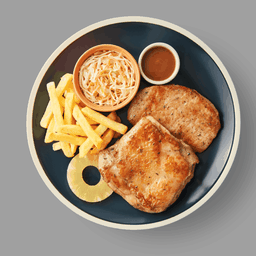 สเต๊กไก่และสเต๊กหมูสันนอก