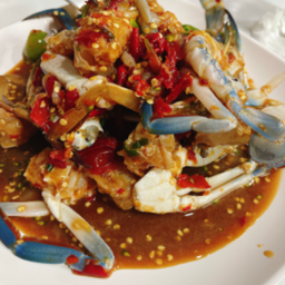 ยำปูม้าสด/สุก