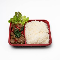 ข้าวกะเพราเนื้อ