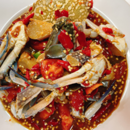 ตำเกาเหลาปูม้าสด