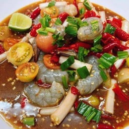 ตำไหลบัวกุ้งสด