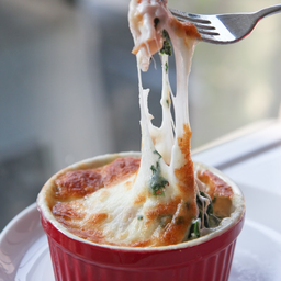 Baked Spinach with cheese