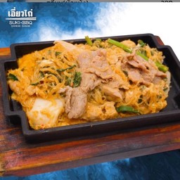สุกี้ผัดแห้งเนื้อ