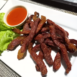 เนื้อเเดดเดียวทอด